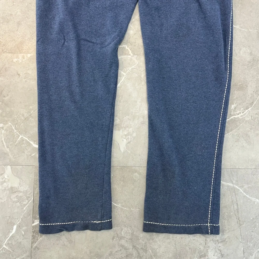 True Religion Baggy T Sweatpants Mens Medium Blue Hip Hop Skate Rap Black